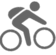 Icon Biker grau Tirol Werbung