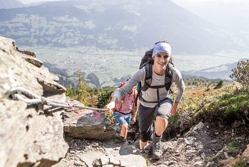 Wanderweg Felsen Zillertal